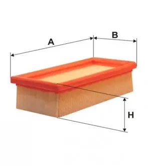 Фильтр воздушный AUTOBIANCHI Y10 85-95; FIAT Panda 86-03,Uno 83-00,PANDA WIX FILTERS WA6202
