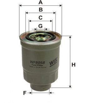 Топливный фильтр WIX FILTERS WF8058