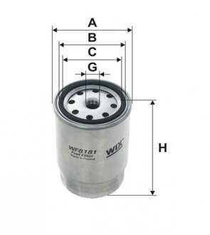 Топливный фильтр WIX FILTERS WF8181 (фото 1)