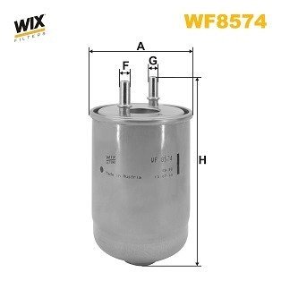 Фильтр топливный renault megane iii, scenic iii 1.5 dci 09-12 (выр-во wix-filters) WIX FILTERS WF8574