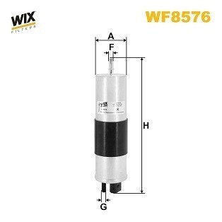 Фільтр паливний volvo 2.0 d 15- (wix-filters) WIX FILTERS WF8576