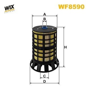 Фильтр топливный peugeot boxer 2.0, 2.2 bluehdi 19- (wix-filters) WIX FILTERS WF8590