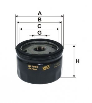 Масляний фільтр WIX FILTERS WL7064