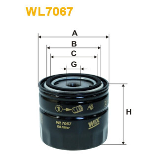 Масляный фильтр WIX FILTERS WL7067