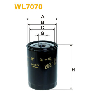 Масляный фильтр WIX FILTERS WL7070
