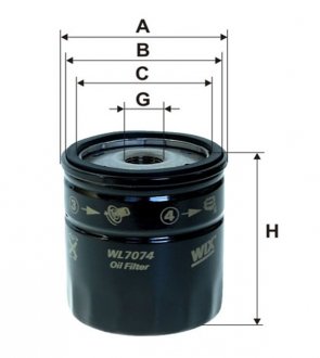 Масляний фільтр WIX FILTERS WL7074 (фото 1)
