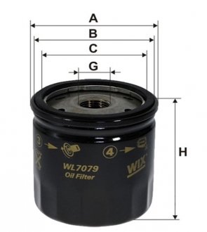 Масляний фільтр WIX FILTERS WL7079
