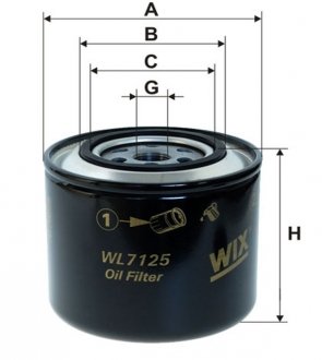 Масляний фільтр WIX FILTERS WL7125 (фото 1)