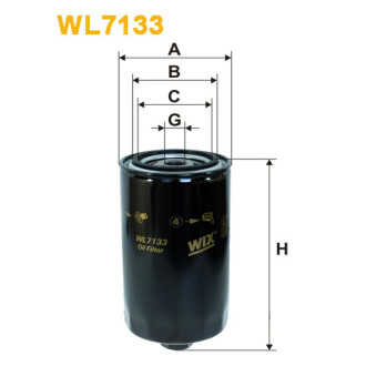 Масляний фільтр WIX FILTERS WL7133