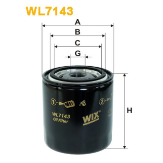 Масляний фільтр WIX FILTERS WL7143
