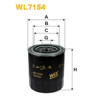 Масляный фильтр WIX FILTERS WL7154