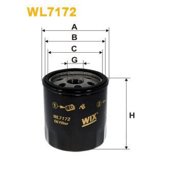 Масляный фильтр WIX FILTERS WL7172