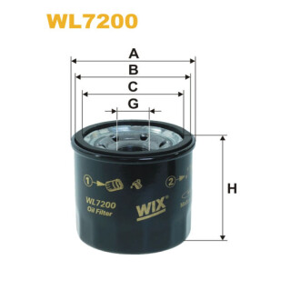 Масляний фільтр WIX FILTERS WL7200