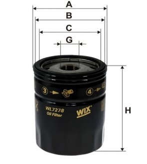 Масляний фільтр WIX FILTERS WL7278 (фото 1)