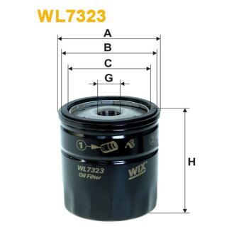 Масляный фильтр WIX FILTERS WL7323