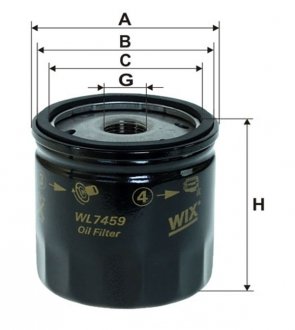 Масляний фільтр WIX FILTERS WL7459