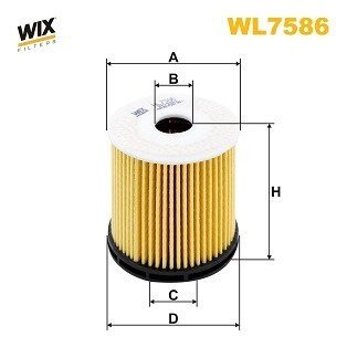 Фільтр оливи WIX FILTERS WL7586