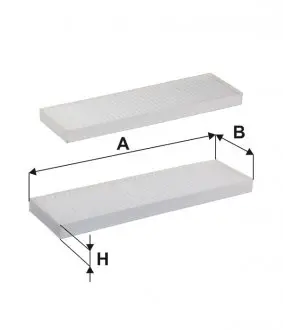 Фільтр, повітря у внутрішньому просторі WIX FILTERS WP2002