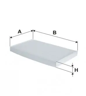 Фільтр салону NISSAN JUKE 10-,CUBE (Z12) 10-,JUKE 10-,JUKE (F15) 13-,LEAF 10-н WIX FILTERS WP2068
