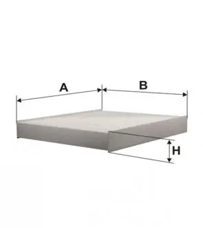 Фильтр салона FORD C-MAX 07-10, FOCUS C-MAX 03-07, GALAXY 06-15, KUGA I 08-12, MONDEO IV 07-15, MON WIX FILTERS WP9164