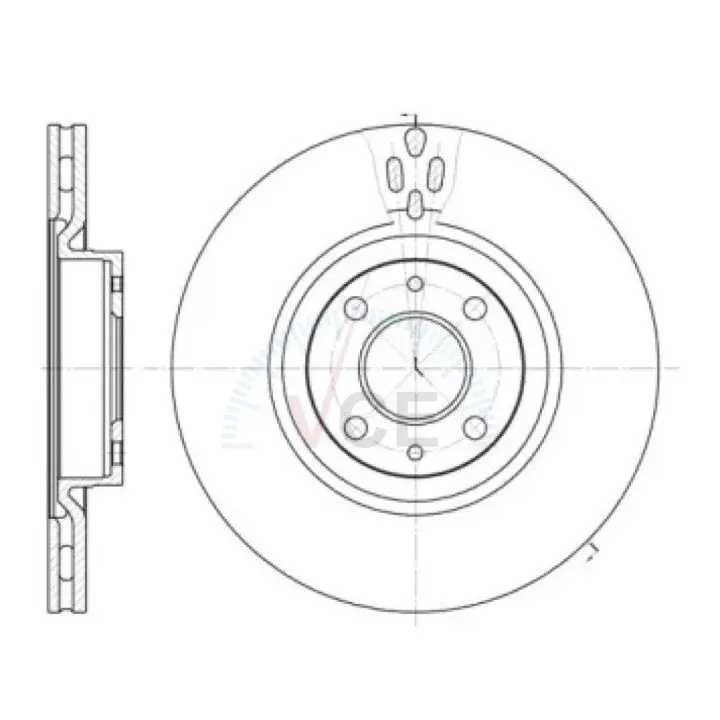 Тормозной диск WOKING D6316.11 (фото 1)