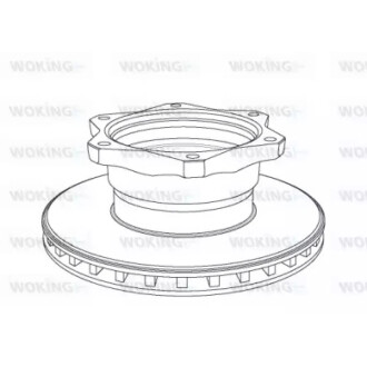 Гальмівні диски WOKING NSA1058.20 (фото 1)