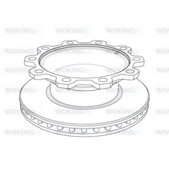 Тормозные диски WOKING NSA1081.20