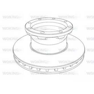 Тормозные диски WOKING NSA1195.20 (фото 1)