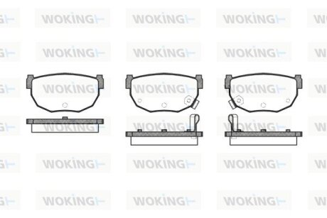 Тормозные колодки WOKING P0513.12