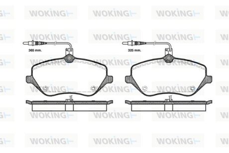 Гальмівні колодки WOKING P10013.04