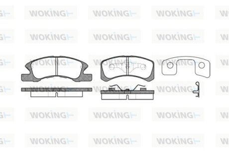 Колодки гальмівні WOKING P10113.02