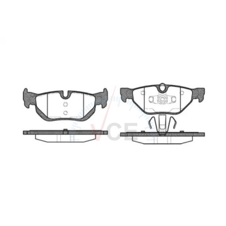 Колодки гальмівні дискові задні bmw 1 1.6 06-12, bmw 1 2.0 03-13, bmw 1 2.0 06-1 WOKING P1045300 (фото 1)