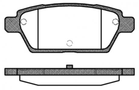 Колодки тормозные диск. задн. (Remsa) Mazda 6 I (P10953.10) WOKING P1095310