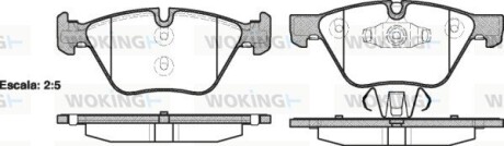 Колодки гальмівні WOKING P11523.10