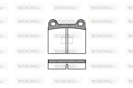 Тормозные колодки WOKING P1173.00