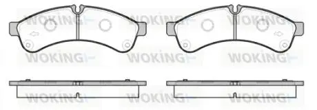 Колодки тормозные диск. задн. (Remsa) Iveco Daily 06> 11> 14> (P12393.00) WOKING P1239300