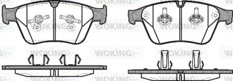 Гальмівні колодки WOKING P12713.00