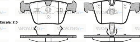 Тормозные колодки WOKING P13163.00