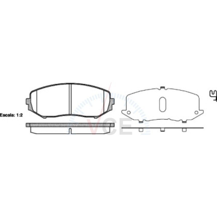 Колодки тормозные дисковые передние suzuki grand vitara ii 1.6 05-,suzuki grand WOKING P1325302 (фото 1)