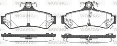 Гальмівні колодки WOKING P13853.12