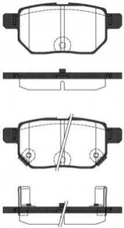 Колодки тормозные дисковые задние lexus ct (zwa10_) 1.8 10-, Toyota auris 1.8 06- WOKING P1386322 (фото 1)