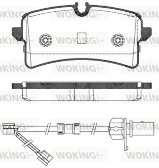 Тормозные колодки WOKING P14053.02