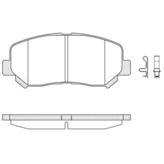 Колодки гальмівні передні дискові mazda cx-5 2.0 11-,mazda cx-5 2.2 11- (p1413 WOKING P1413302