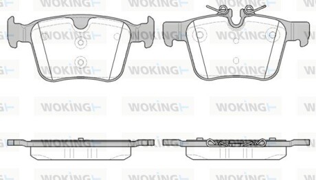 Тормозные колодки WOKING P14163.40