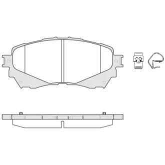 Комплект тормозных колодок, дисковый тормоз WOKING P14383.04