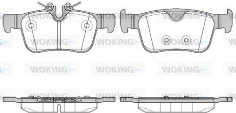 Колодки гальмівні задні WOKING P14513.10