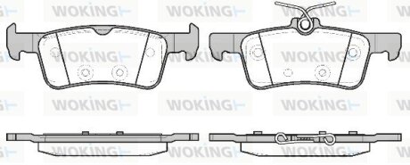 Гальмівні колодки WOKING P14633.20