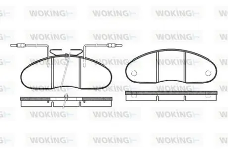 Тормозные колодки WOKING P1483.02