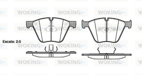 Гальмівні колодки WOKING P15193.00