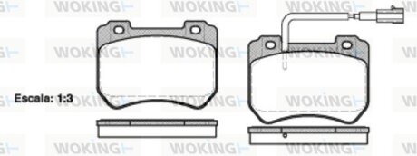 Тормозные колодки WOKING P15443.01